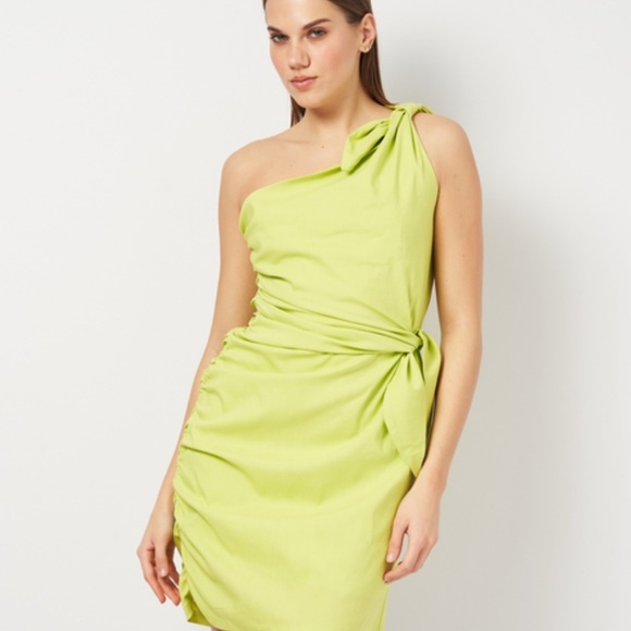 💚ASYMMETRIC MINI DRESS - Picture 3 of 9